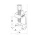 KS TOOLS Ball joint puller, 24 mm - Chassis component (motor vehicle, other) - 2