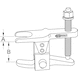 Universal ball joint puller, 18-24 mm - Extraction tool, extractor (other) - 2