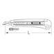 Universal snap-off blade knife, 140 mm, blade 9 x 80 mm - Snap-off blade knife - 2