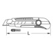 KS TOOLS Comfort snap-off blade knife, 200 mm, blade 25 x 125 mm - Snap-off blade knife - 2