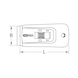 Plate scraper, 39x110 mm - Scraper - 2
