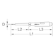 Voltage tester with protective insulation 125-250 V, 140 mm on hanger - Voltage tester - 2