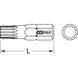 KS TOOLS 1/4 inch bit XZN, 25 mm, M4 - 1/4 inch XZN bit - 2