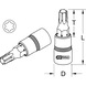 1/4 inch TXPlus bit socket, IP20 - 1/4 inch TorxPlus bit socket - 2