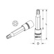 1/2 inch TX bit socket with end hole, long, TB60 on hanger - 1/2 inch Torx bit socket - 2