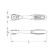 1/4 inch bit reversible ratchet - KS TOOLS Ratchet (stepped spanner) - 2