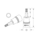 KS TOOLS 3/8 inch CHROMEplus bit socket XZN, M4 on hanger - 3/8 inch CHROMEplus bit socket - 2