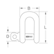 BERYLLIUMplus shackle 37x78 mm - Shackle - 2