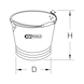 Spark-free aluminium bucket, 12 l - Non-sparking bucket - 2