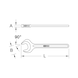 BRONZEplus adjustable spanner 90 degrees, 56 mm - BRONZEplus combination wrench - 2