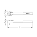 KS TOOLS 3/8 inch TITANplus reversible ratchet, 30 teeth - Changeover switch - 2