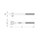 BERYLLIUMplus reversible ratchet 1/4 inch - KS TOOLS Ratchet (stepped spanner) - 2