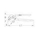STAINLESS STEEL water pump pliers, 250 mm - Water pump pliers - 2
