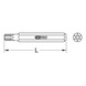KS TOOLS 10 mm TX bit, bore, 75 mm, TB10 - BRONZEplus bit socket - 2