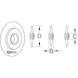 Replacement cutting wheel for pipe cutter, metal, D: 18.2 x 3 mm - Pipe cutter - 2