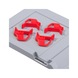 ALLIT ProfiPlus EuroBox 4S set of four red slide snap locks