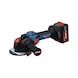 Cordless angle grinder EXPERT with X-LOCK EXWX18V-15S with 2 batteries EXBA18V-80 - Angle grinder (cordless) - 2