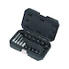 GEDORE AUTOMOTIVE Brake caliper tool set with special socket, 18-piece 3518264 - Hand tool assortment - 1