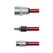 GEDORE RED Bit holder set with quick-release sleeve, 2-piece, length 200 mm 3301915 - Bit holder - 3