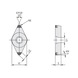 MITSUBISHI MATERIALS NP-DCGW11T308GS2 BC8220 MITSUBISHI, WSP - Drehen, CBN positiv - DCGW, Wendeschneidplatte, CBN, positiv - 2