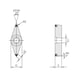 MITSUBISHI MATERIALS NP-VBGW110304GA2 MB8220 MITSUBISHI, WSP - Drehen, CBN positiv - VBGW, Wendeschneidplatte, CBN, positiv - 2