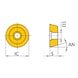 MITSUBISHI MATERIALS RCMX1606M0 MC6115 MITSUBISHI, WSP - Drehen, positv - RCMX, Wendeschneidplatte, positiv - 2