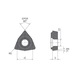 MITSUBISHI MATERIALS WCGT06T301M-FSF-P MS9025 MITSUBISHI, WSP - Drehen, positv - WCGT, Wendeschneidplatte, positiv - 2