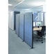 MAUL cocoon acoustic wall free-standing 1800 mm x 1000 mm grey fleece white frame - cocoon acoustic partition wall system 1000 mm x 1800 mm - 2