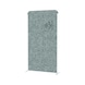MAUL cocoon acoustic wall free-standing 1800 mm x 1000 mm grey fleece white frame - cocoon acoustic partition wall system 1000 mm x 1800 mm - 1