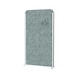 MAUL Akustikwand cocoon freistehend 1800 x 1000 mm Vlies grau Rahmen silber - Akustik-Stellwandsystem cocoon 1000 x 1800 mm - 1