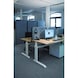 MAUL connecto acoustic desk partition 1600 mmx 500 mm grey fleece silver frame - connecto acoustic desk partition 1200 mm x 500 mm - 2
