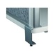 MAUL connecto acoustic desk partition 1600 mmx 500 mm grey fleece silver frame - connecto acoustic desk partition 1200 mm x 500 mm - 3