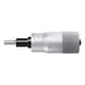 HARTIG Micrometer head with large thimble, measuring range 0-50 mm, pitch 1 mm, 3736 0-50 - Micrometer heads - 1