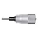 HARTIG Micrometer head, large thimble, carbide-tipped, 0-50 mm, pitch 0.5 mm, 3731 0-50 - Micrometer heads - 1