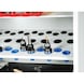HK Profil&eacute; support WTS avec 10 supports VDI 25 RAL 7035 gris clair - Profil&eacute;s supports pour porte-outils CNC - 1