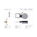 KROEPLIN Measuring gauge for external measurement, model E110K, measuring range 0-10 mm - Mechanische meetkaliber voor meting van buitenmaten van groeven en dikten - 3