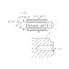 HARTIG Whitworth thread setting standard, 55&deg;, with heat insulation, length 75 mm 5205 75 - Thread setting standard - 2