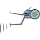 KROEPLIN Measuring gauge for internal measurement, model H2M90, measuring range 90-140 mm - Mechanical measuring gauge for internal measurements of bores, recesses and internal grooves, with interchangeable indicator contact points - 1