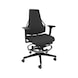 DAUPHIN Tec Identity Counter, SRP King black, 2F armrests, hard castors - Tec Identity KING counter chair for production and workshop areas - 1