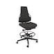 DAUPHIN Tec Identity Counter, ID blue, SRP, Valencia ID black, soft castors - Tec Identity VALENCIA counter chair for production and workshop areas - 2