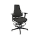 DAUPHIN Tec Identity Counter, ID blue, SRP Valencia ID black, 3D armrests - Tec Identity VALENCIA counter chair for production and workshop areas - 1