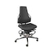 DAUPHIN Tec Identity ESD, Counter, ID yellow, PU black, tall gas spring, gliders - Tec Identity polyurethane (PU) counter chair for ESD areas - 1