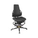 DAUPHIN Tec Identity ESD, Counter, ID yellow, PU black, plastic gliders - Tec Identity polyurethane (PU) counter chair for ESD areas - 1