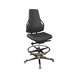 DAUPHIN Tec Identity ESD, Counter, ID yellow, PU black, plastic gliders - Tec Identity polyurethane (PU) counter chair for ESD areas - 2
