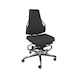 DAUPHIN Tec Identity ESD, Counter, SRP - King black, long gas spring, gliders - Tec Identity KING swivel work chair for ESD areas - 1