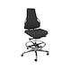 DAUPHIN Tec Identity ESD, Counter, SRP - King black, long gas spring, gliders - Tec Identity KING swivel work chair for ESD areas - 2