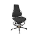 DAUPHIN Tec Identity ESD, Counter, ID gelb, SRP - King schwarz, Gleiter - Counterstuhl Tec Identity KING f&uuml;r ESD-Bereiche - 1
