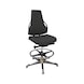 DAUPHIN Tec Identity ESD, Counter, ID gelb, SRP - King schwarz, Gleiter - Counterstuhl Tec Identity KING f&uuml;r ESD-Bereiche - 2