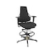 DAUPHIN Tec Identity ESD, Counter, SRP King black, 3F armrests, gliders - Tec Identity KING swivel work chair for ESD areas - 2