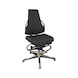 DAUPHIN Tec Identity ESD, Counter, ID gelb, SRP Madrid ID schwarz, Gleiter - Counterstuhl Tec Identity MADRID f&uuml;r ESD-Bereiche - 1